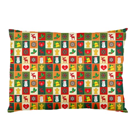 Template Christmas Pattern Pillow Case (Two Sides) from ArtsNow.com Back