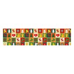 Template Christmas Pattern Banner and Sign 4  x 1 