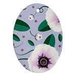 Flowers Petals Blossom Flora Ornament (Oval)