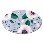 Flowers Petals Blossom Flora Oval Magnet