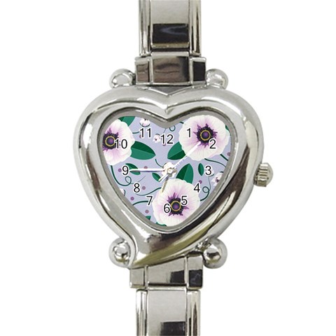 Flowers Petals Blossom Flora Heart Italian Charm Watch from ArtsNow.com Front