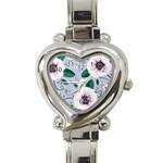 Flowers Petals Blossom Flora Heart Italian Charm Watch