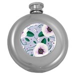 Flowers Petals Blossom Flora Round Hip Flask (5 oz)