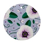 Flowers Petals Blossom Flora Round Ornament (Two Sides)