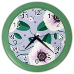 Flowers Petals Blossom Flora Color Wall Clock