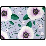 Flowers Petals Blossom Flora Fleece Blanket (Large)