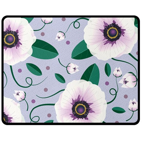 Flowers Petals Blossom Flora Fleece Blanket (Medium) from ArtsNow.com 60 x50  Blanket Front