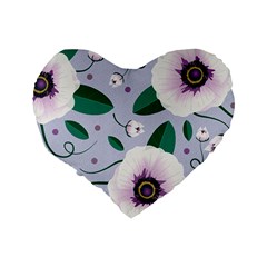 Flowers Petals Blossom Flora Standard 16  Premium Heart Shape Cushions from ArtsNow.com Back