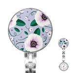 Flowers Petals Blossom Flora Stainless Steel Nurses Watch