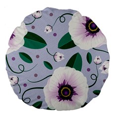 Flowers Petals Blossom Flora Large 18  Premium Flano Round Cushions from ArtsNow.com Front