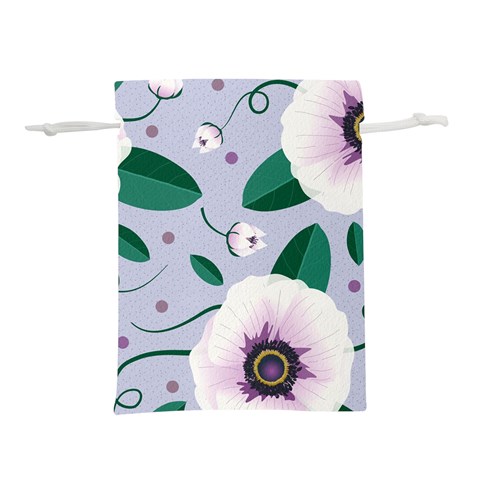 Flowers Petals Blossom Flora Lightweight Drawstring Pouch (L) from ArtsNow.com Back