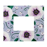 Flowers Petals Blossom Flora White Wall Photo Frame 5  x 7 