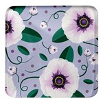 Flowers Petals Blossom Flora Square Glass Fridge Magnet (4 pack)