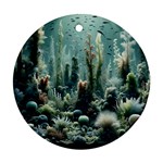 Underwater Coral Life Ornament (Round)