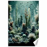 Underwater Coral Life Canvas 24  x 36 