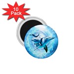 Dolphin Blue Sea Fantasy 1.75  Magnets (10 pack) 