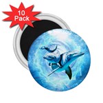 Dolphin Blue Sea Fantasy 2.25  Magnets (10 pack) 