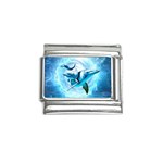 Dolphin Blue Sea Fantasy Italian Charm (9mm)