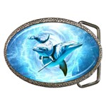 Dolphin Blue Sea Fantasy Belt Buckles