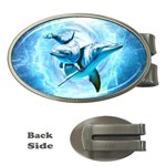 Dolphin Blue Sea Fantasy Money Clips (Oval) 