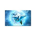 Dolphin Blue Sea Fantasy Sticker (Rectangular)