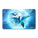 Dolphin Blue Sea Fantasy Magnet (Rectangular)