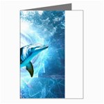 Dolphin Blue Sea Fantasy Greeting Cards (Pkg of 8)