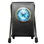 Dolphin Blue Sea Fantasy Pen Holder Desk Clock