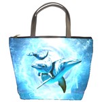 Dolphin Blue Sea Fantasy Bucket Bag