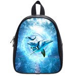 Dolphin Blue Sea Fantasy School Bag (Small)