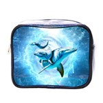 Dolphin Blue Sea Fantasy Mini Toiletries Bag (One Side)