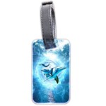 Dolphin Blue Sea Fantasy Luggage Tag (two sides)