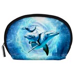 Dolphin Blue Sea Fantasy Accessory Pouch (Large)