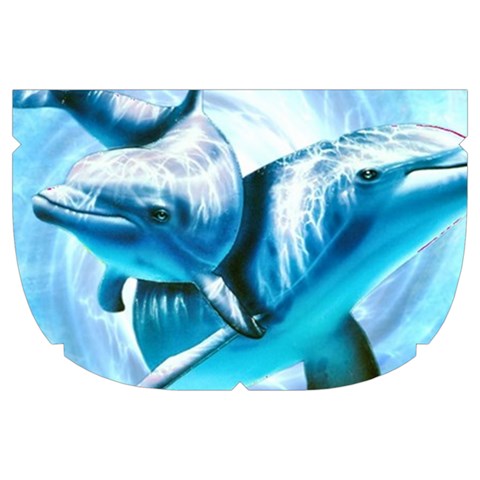 Dolphin Blue Sea Fantasy Make Up Case (Large) from ArtsNow.com Side Right