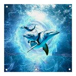 Dolphin Blue Sea Fantasy Banner and Sign 3  x 3 