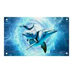 Dolphin Blue Sea Fantasy Banner and Sign 5  x 3 