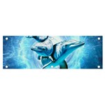 Dolphin Blue Sea Fantasy Banner and Sign 6  x 2 