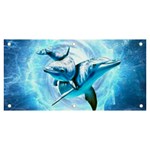 Dolphin Blue Sea Fantasy Banner and Sign 6  x 3 