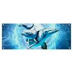 Dolphin Blue Sea Fantasy Banner and Sign 8  x 3 