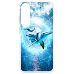 Dolphin Blue Sea Fantasy Samsung Galaxy S24 Ultra 6.9 Inch TPU UV Case