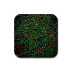 Grass Nature Meadow Rubber Square Coaster (4 pack)