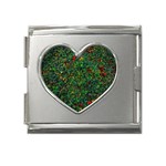 Grass Nature Meadow Mega Link Heart Italian Charm (18mm)