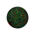 Grass Nature Meadow Rubber Round Coaster (4 pack)