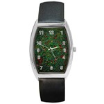 Grass Nature Meadow Barrel Style Metal Watch