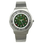 Grass Nature Meadow Stainless Steel Watch