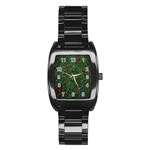 Grass Nature Meadow Stainless Steel Barrel Watch