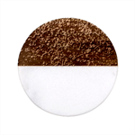 Grass Nature Meadow Classic Marble Wood Coaster (Round) 