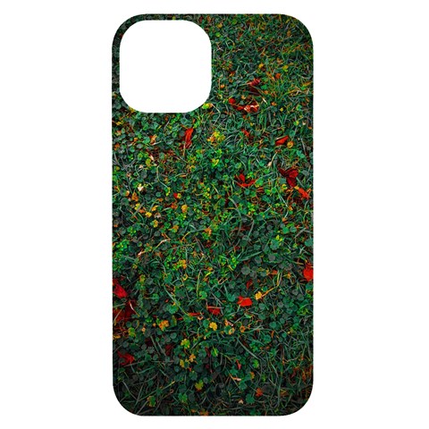 Grass Nature Meadow iPhone 14 Black UV Print Case from ArtsNow.com Front