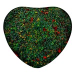 Grass Nature Meadow Heart Glass Fridge Magnet (4 pack)