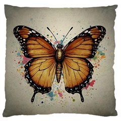 Butterflies of motivation Standard Premium Plush Fleece Cushion Case (Two Sides) from ArtsNow.com Front